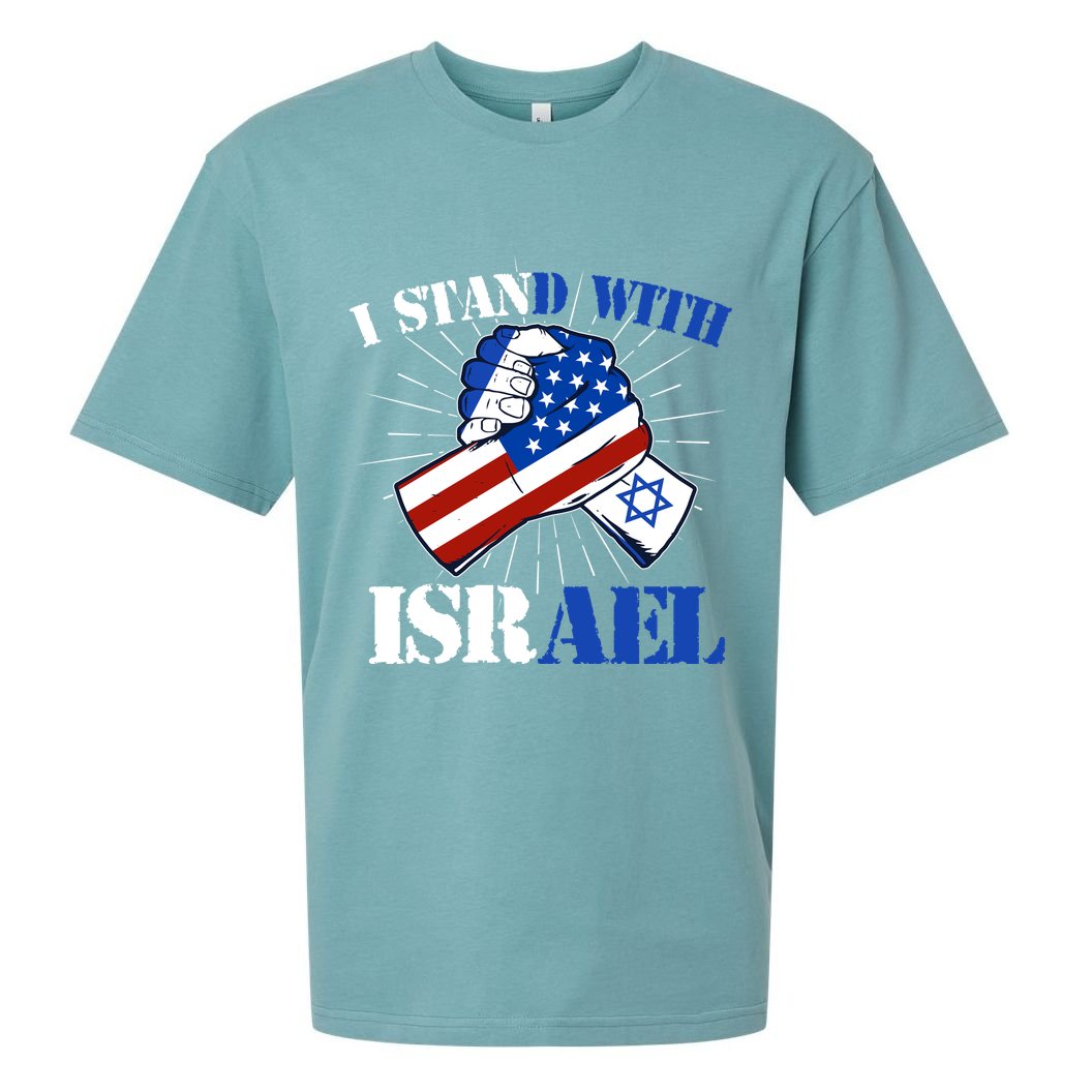 I Stand With Israel Sueded Cloud Jersey T-Shirt