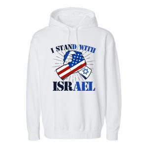 I Stand With Israel Garment-Dyed Fleece Hoodie