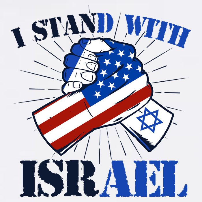 I Stand With Israel Garment-Dyed Sweatshirt