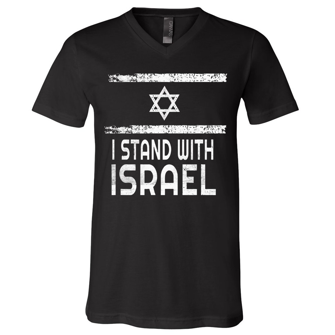 I Stand With Israel V-Neck T-Shirt