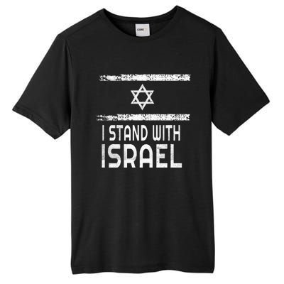 I Stand With Israel Tall Fusion ChromaSoft Performance T-Shirt