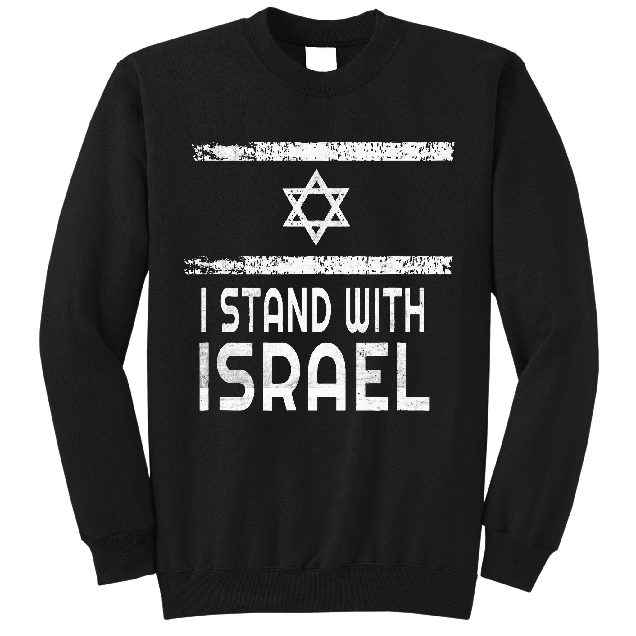 I Stand With Israel Tall Sweatshirt