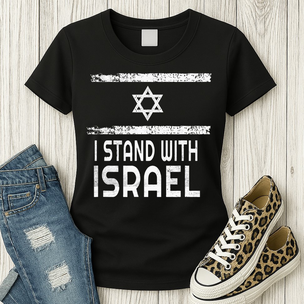 I Stand With Israel Womens T-Shirt