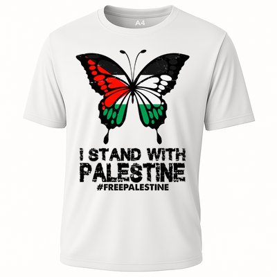 I Stand With Palestine Free Palestine Butterfly Performance Shirt