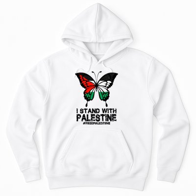 I Stand With Palestine Free Palestine Butterfly Hoodie