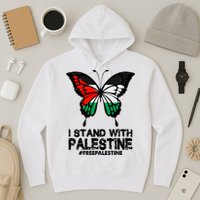 I Stand With Palestine Free Palestine Butterfly Hoodie