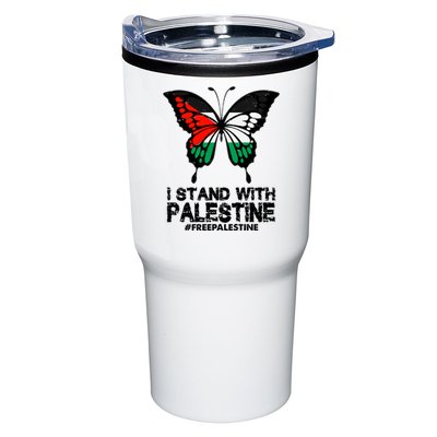 I Stand With Palestine Free Palestine Butterfly Tumbler