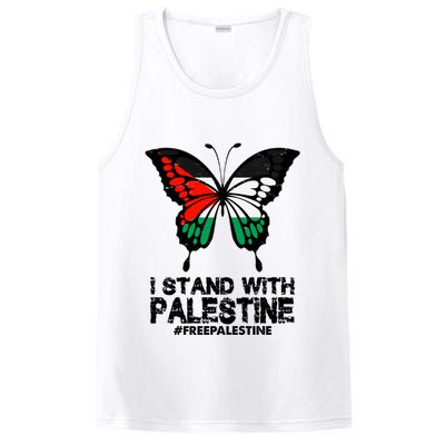 I Stand With Palestine Free Palestine Butterfly PosiCharge Competitor Tank