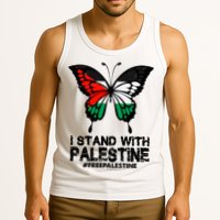 I Stand With Palestine Free Palestine Butterfly Tank Top