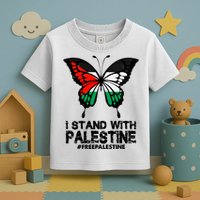 I Stand With Palestine Free Palestine Butterfly Toddler T-Shirt