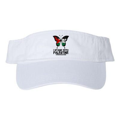 I Stand With Palestine Free Palestine Butterfly Visor