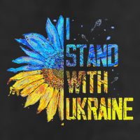 I Stand With Ukraine 2025 Ukrainian Flag Free Ukraine 7 Panel Mesh Trucker Snapback Hat