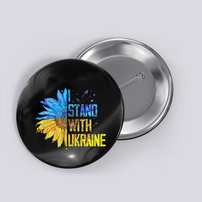 I Stand With Ukraine 2025 Ukrainian Flag Free Ukraine Button