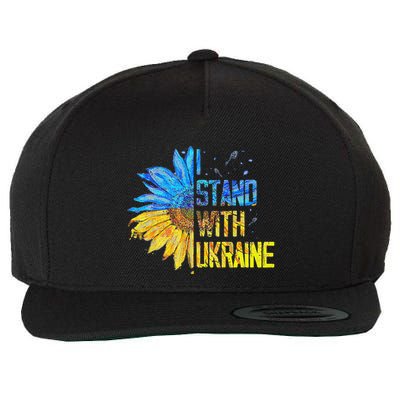 I Stand With Ukraine 2025 Ukrainian Flag Free Ukraine Wool Snapback Cap