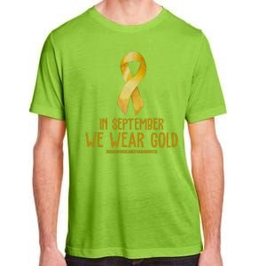 In September We Wear Gold Childhood Cancer Adult ChromaSoft Performance T-Shirt