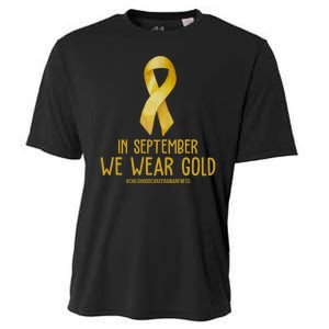 In September We Wear Gold Childhood Cancer Cooling Performance Crew T-Shirt