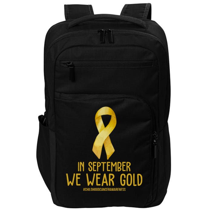 In September We Wear Gold Childhood Cancer Impact Tech Backpack