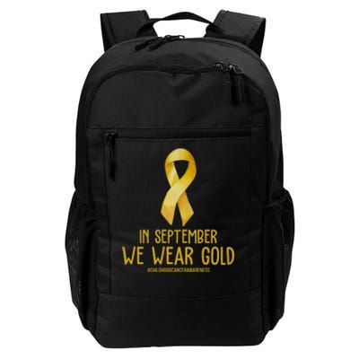 In September We Wear Gold Childhood Cancer Daily Commute Backpack