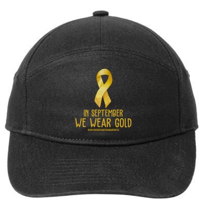 In September We Wear Gold Childhood Cancer 7-Panel Snapback Hat