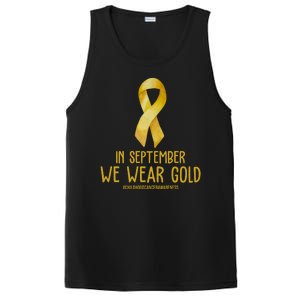 In September We Wear Gold Childhood Cancer PosiCharge Competitor Tank