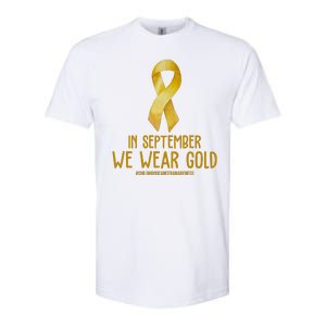 In September We Wear Gold Childhood Cancer Softstyle CVC T-Shirt