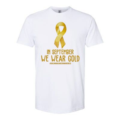 In September We Wear Gold Childhood Cancer Softstyle® CVC T-Shirt