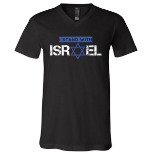 I Stand With Israel Pray For Israel V-Neck T-Shirt