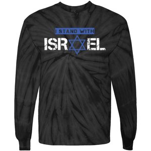 I Stand With Israel Pray For Israel Tie-Dye Long Sleeve Shirt