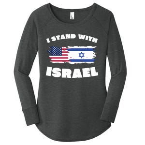 I Stand With Israel Pray For Israel Women's Perfect Tri Tunic Long Sleeve Shirt