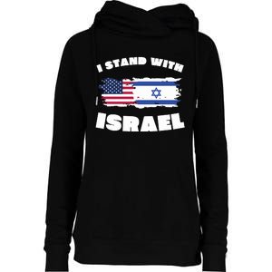 I Stand With Israel Pray For Israel Womens Funnel Neck Pullover Hood