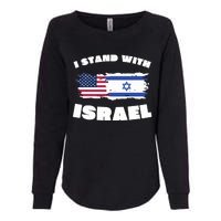 I Stand With Israel Pray For Israel Womens California Wash Sweatshirt