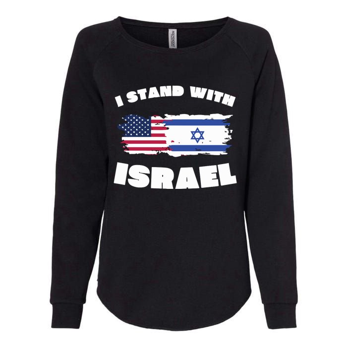 I Stand With Israel Pray For Israel Womens California Wash Sweatshirt