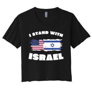 I Stand With Israel Pray For Israel Women's Crop Top Tee