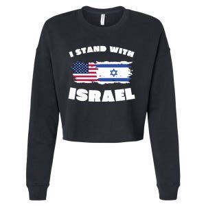 I Stand With Israel Pray For Israel Cropped Pullover Crew