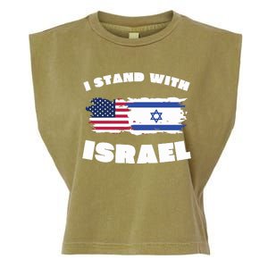 I Stand With Israel Pray For Israel Garment-Dyed Women's Muscle Tee