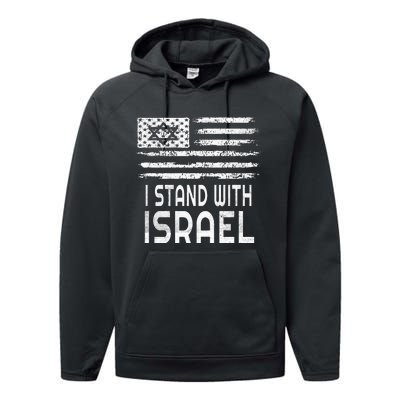 I Stand With Israel Performance Fleece Hoodie