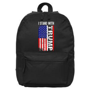 i stand with president trump pro trump supporter anti biden 16 in Basic Backpack