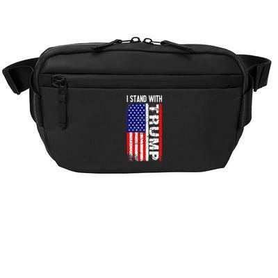 i stand with president trump pro trump supporter anti biden Crossbody Pack