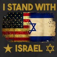 I Stand With Israel America Flag 25L Jumbo Tote
