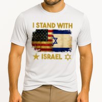I Stand With Israel America Flag Cooling Performance Crew T-Shirt