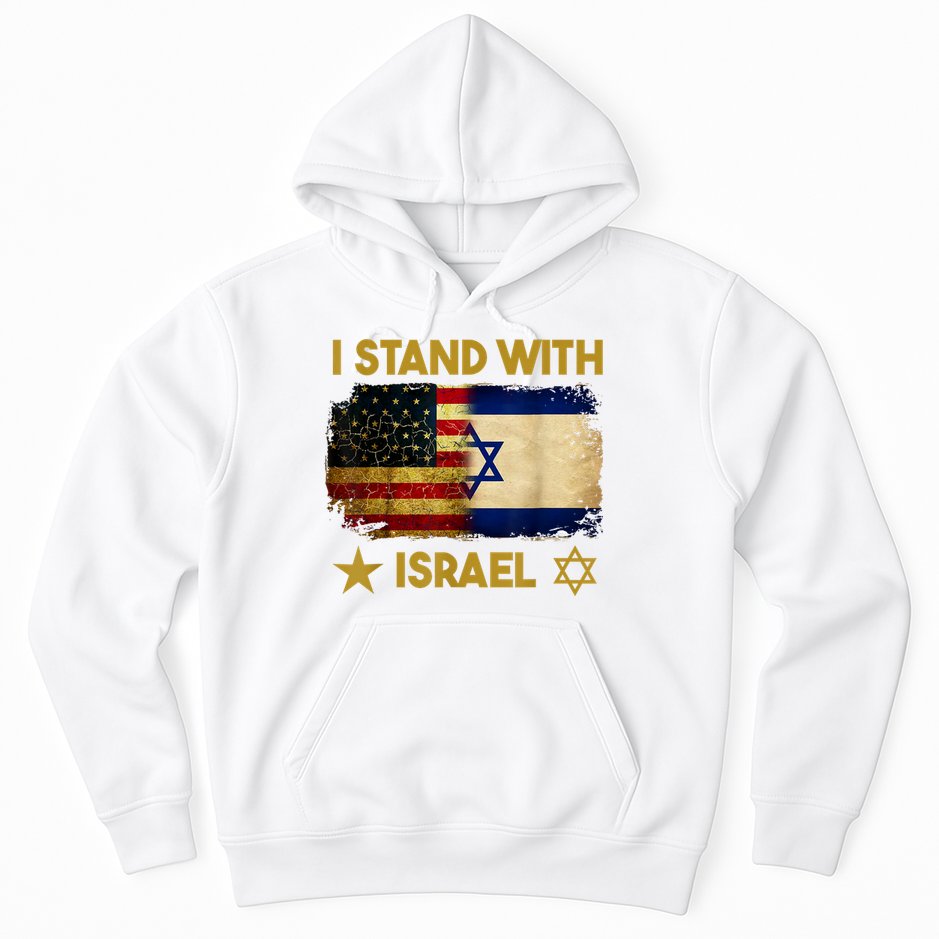 I Stand With Israel America Flag Hoodie