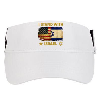 I Stand With Israel America Flag Adult Drive Performance Visor