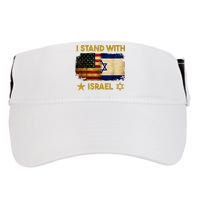 I Stand With Israel America Flag Adult Drive Performance Visor