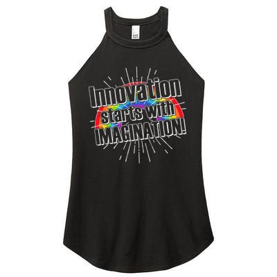 Innovation Starts With Imagination! Women's Perfect Tri Rocker Tank