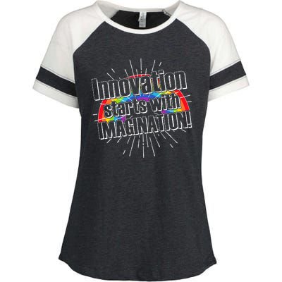 Innovation Starts With Imagination! Enza Ladies Jersey Colorblock Tee