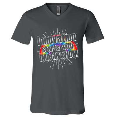 Innovation Starts With Imagination! V-Neck T-Shirt