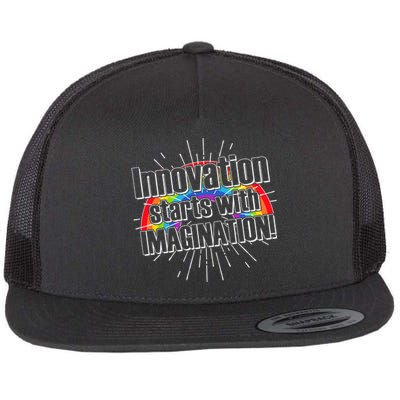 Innovation Starts With Imagination! Flat Bill Trucker Hat