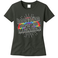 Innovation Starts With Imagination! Womens T-Shirt