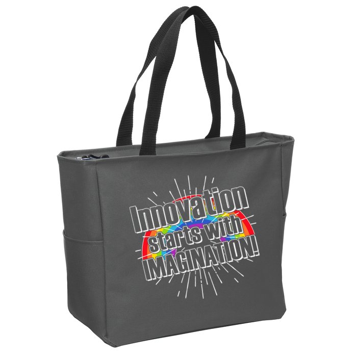Innovation Starts With Imagination! Zip Tote Bag