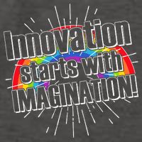 Innovation Starts With Imagination! Vector Backpack